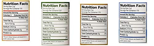 Everglades Seasoning Sampler Cactus Dust Heat Fish and Chicken Bottles for BBQ Enthusiasts, 6 oz./8 oz, 4 Count  
Evergl