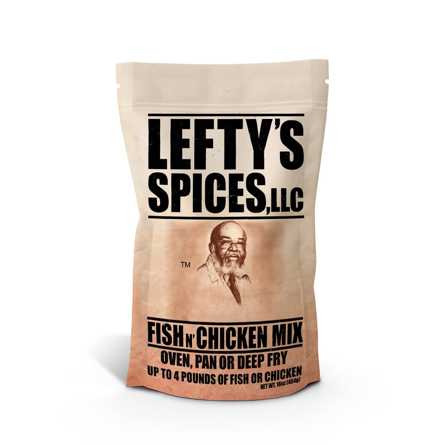 Lefty's Original Fish N' Chicken Mix | Air Fry and Oven Baked Seasoned Coating Mix for Fish, Chicken, Pork Chops, Shrimp