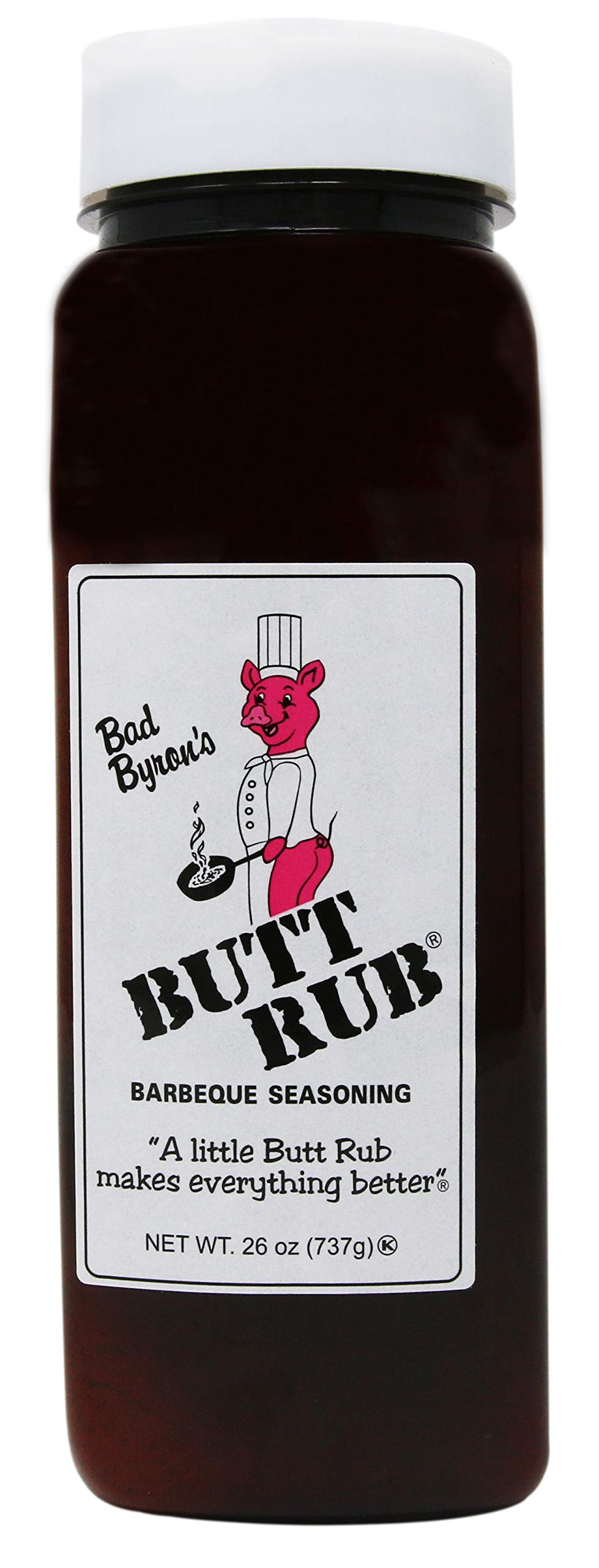 Bad Byron's Butt Rub Barbecue Seasoning, Smoke Flavor for Grilling Enthusiasts at Cookouts and Barbecues, Natural Smoke 