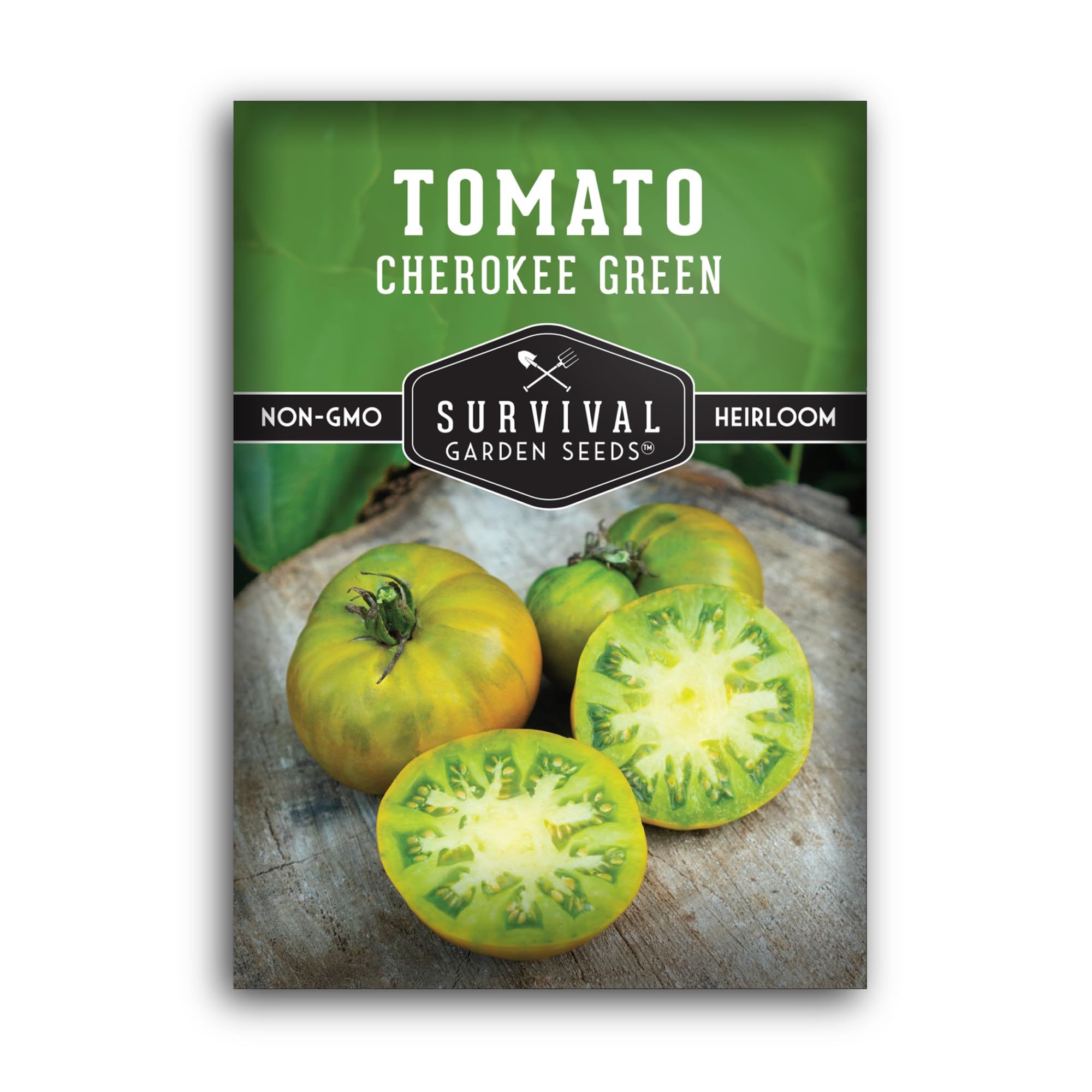 Cherokee Green Tomato Seeds for Home Gardeners - Non-GMO Heirloom Variety - Instructions Included - 1 Packet
Cherokee Gr
